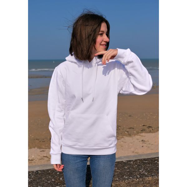 Hoodie Femme Blanc - Littomer