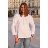 Sweat Capuche Été Blanc - Littomer