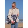 Sac de Plage Pilou Marine/Écru