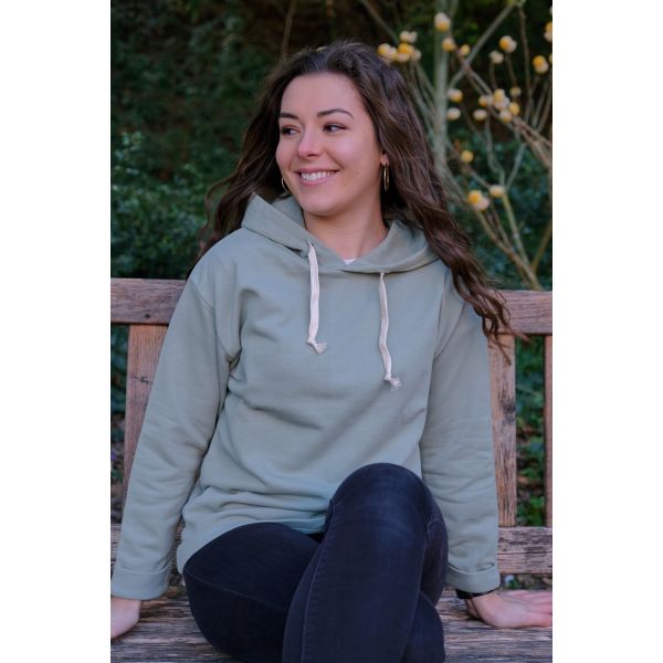 Sweat Capuche Été Olive - Littomer