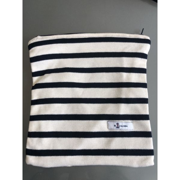Pochette Écru/Bleu Roi GM