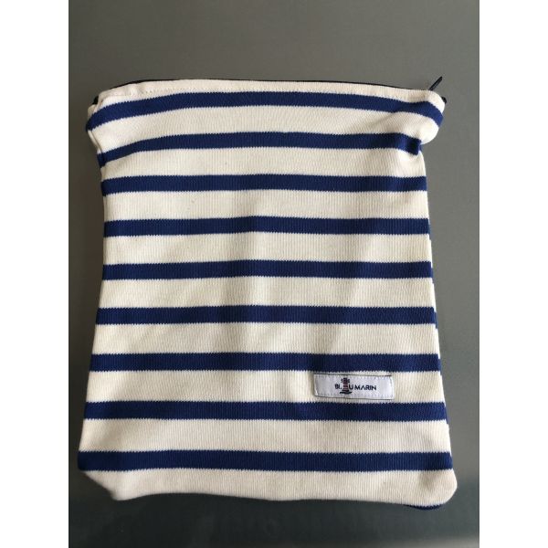 Pochette Blanc/Marine