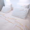 Housse de couette sardines Orange 100 % COTON
