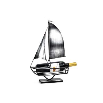 PORTE-BOUTEILLE VOILIER GRIS PATINE - PREMIUM