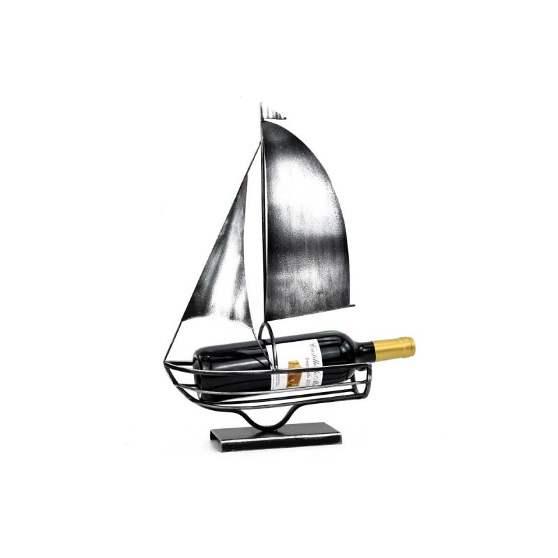 PORTE-BOUTEILLE VOILIER GRIS PATINE - PREMIUM