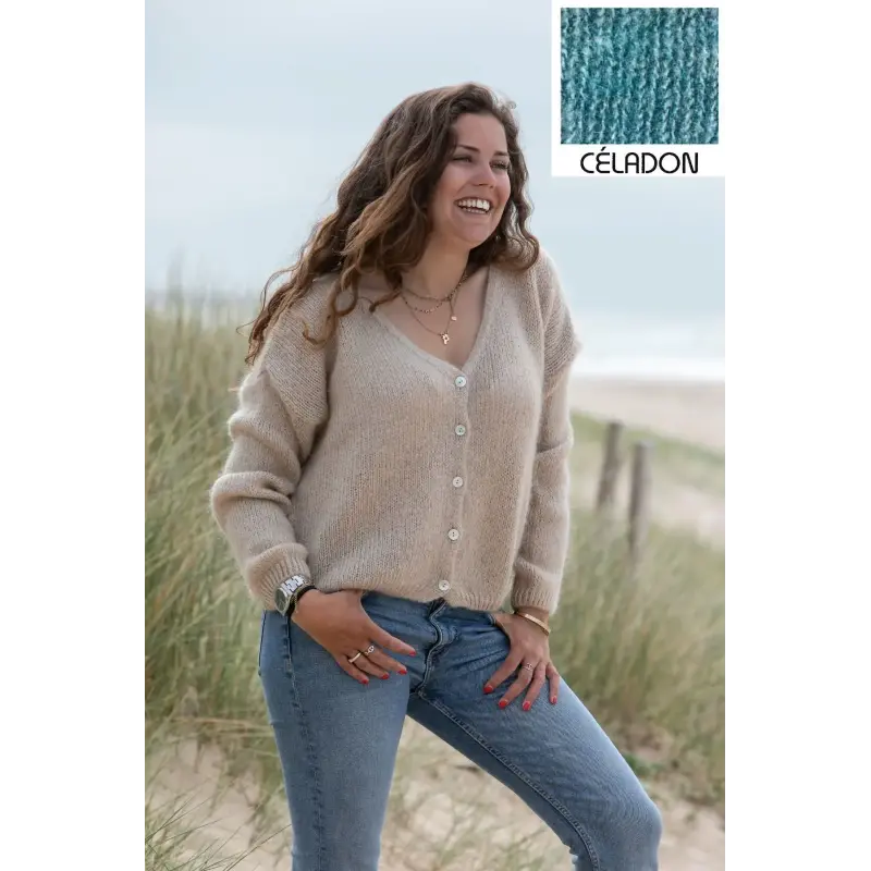 Gilet claire céladon