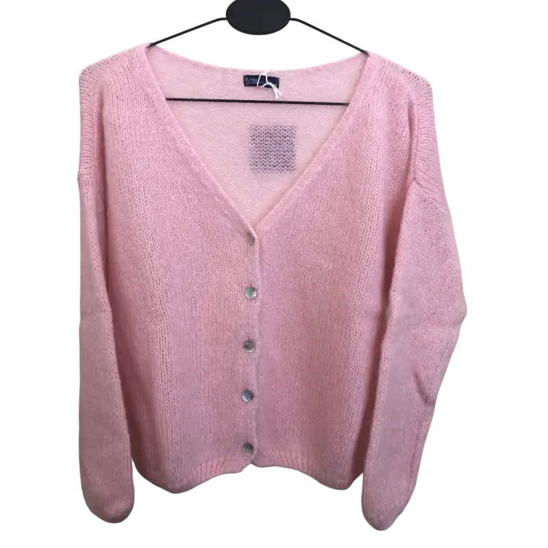 Gilet claire rose poudré