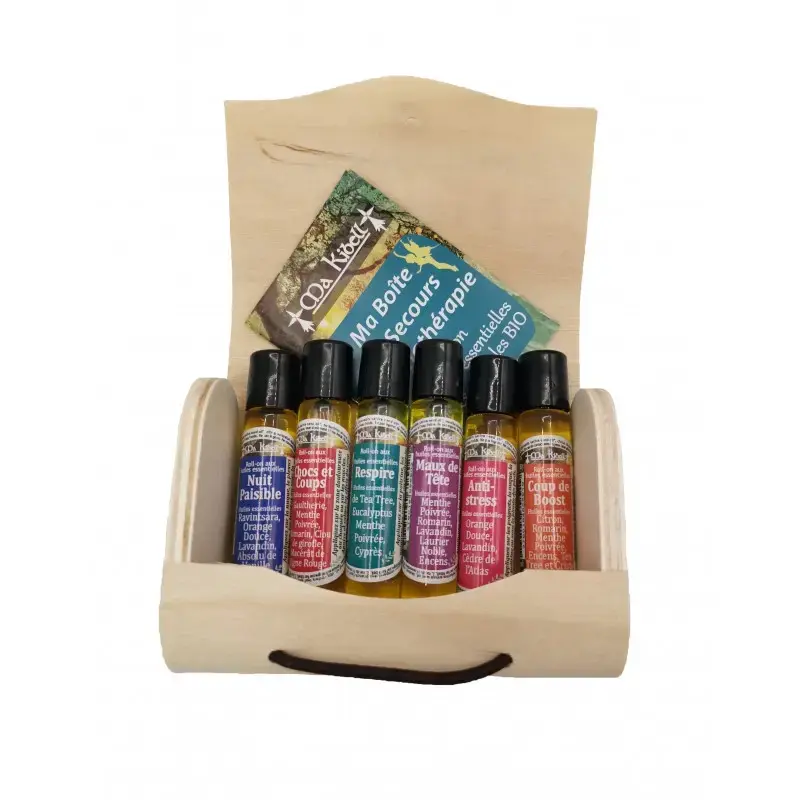 Ma Boîte Aromathérapie 6 Roll-on aux huiles essentielles