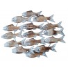 Déco murale banc de poissons