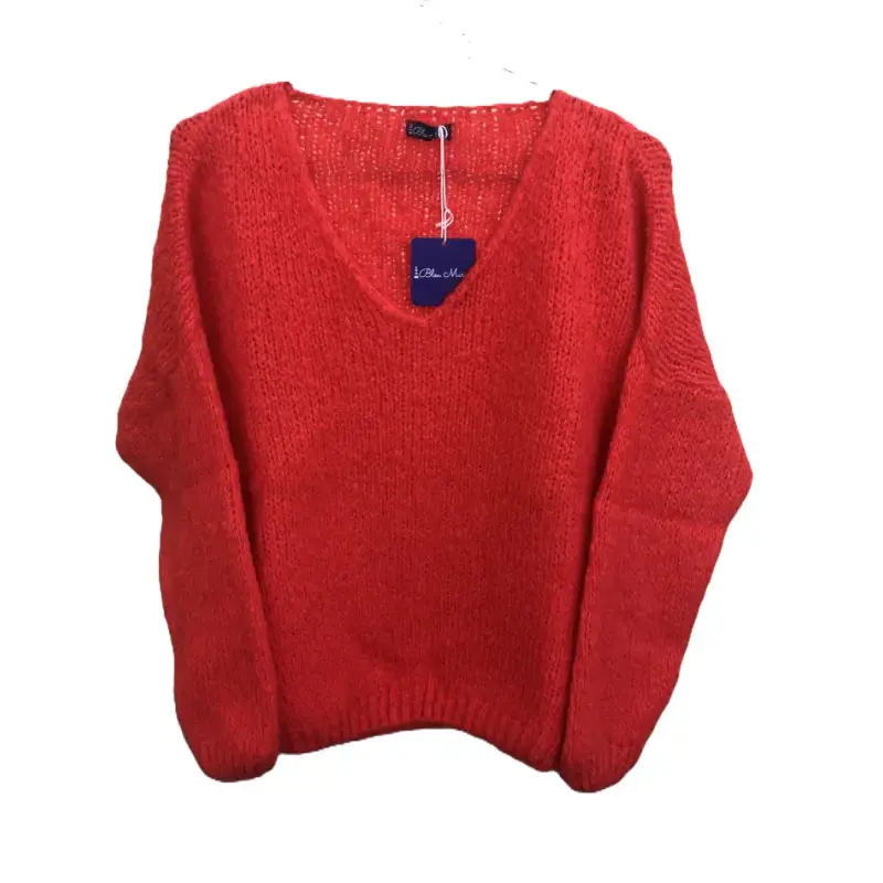 Pull Rosalie face corail