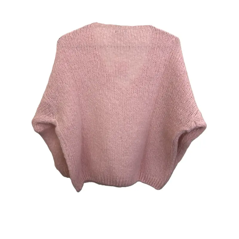 Pull Rosalie dos rose poudré