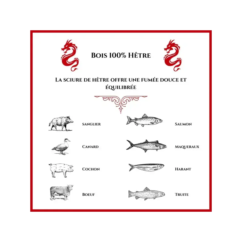 Sciure fumage à froid - Hêtre 100 % Naturel - HÊTRE SCUIRE