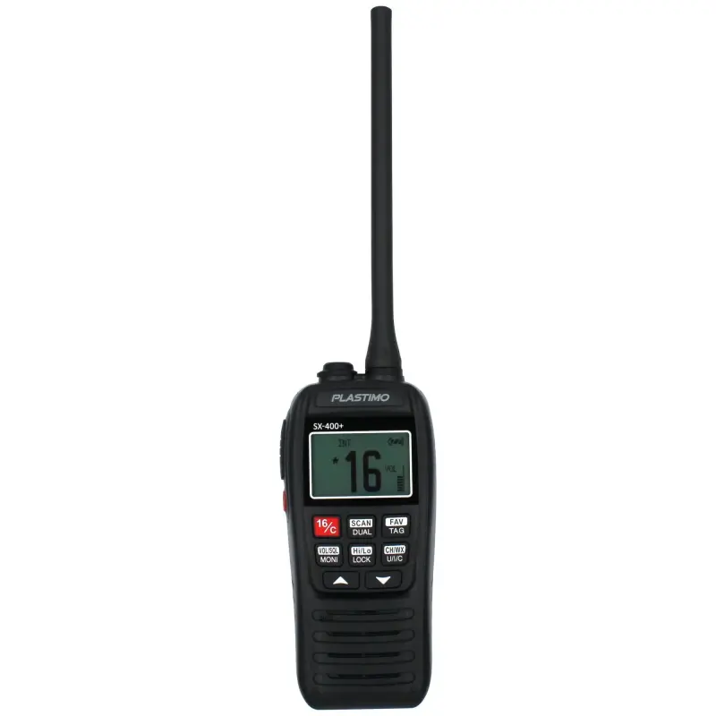 VHF portable SX-400+ – Étanche, 5 W, réducteur de bruit et ATIS