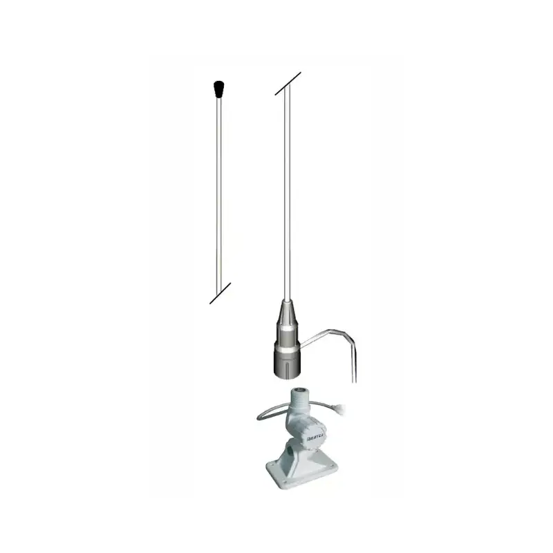 Antenne VHF ECO 3dB – 1,2 m avec rotule plastique et câble 5 m (VEP/353-1)