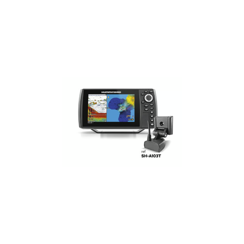 Combiné Humminbird® HELIX 7 G4 DS – sonde tableau arrière + température
