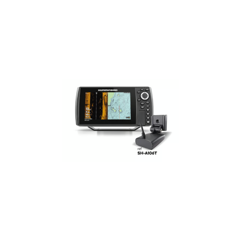 Combiné Humminbird® HELIX 7 G4 MEGA S – sonde tableau arrière + température