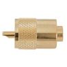 Prise PL 259 pour câble Ø6 mm - plaquée or 24 carats