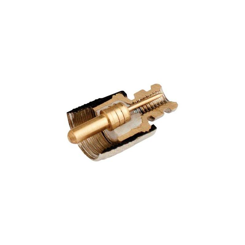 Prise PL 259 sans soudure plaquée or pour câble RG58