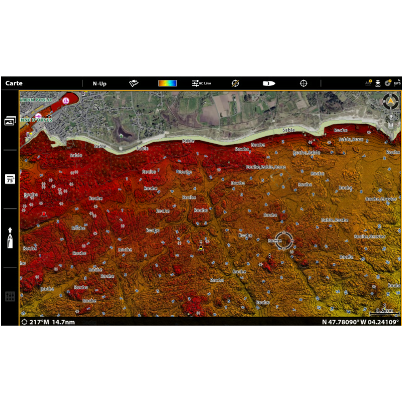 Carte Humminbird CoastMaster France & Corse  602016-1 Premium