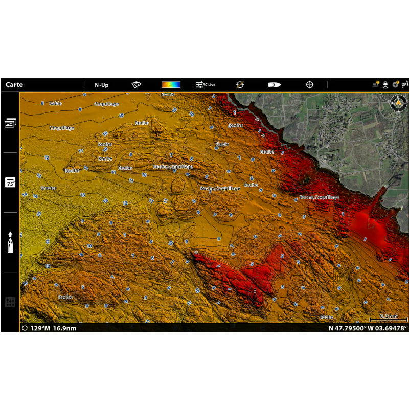 Carte Humminbird CoastMaster France & Corse  602016-1 Premium