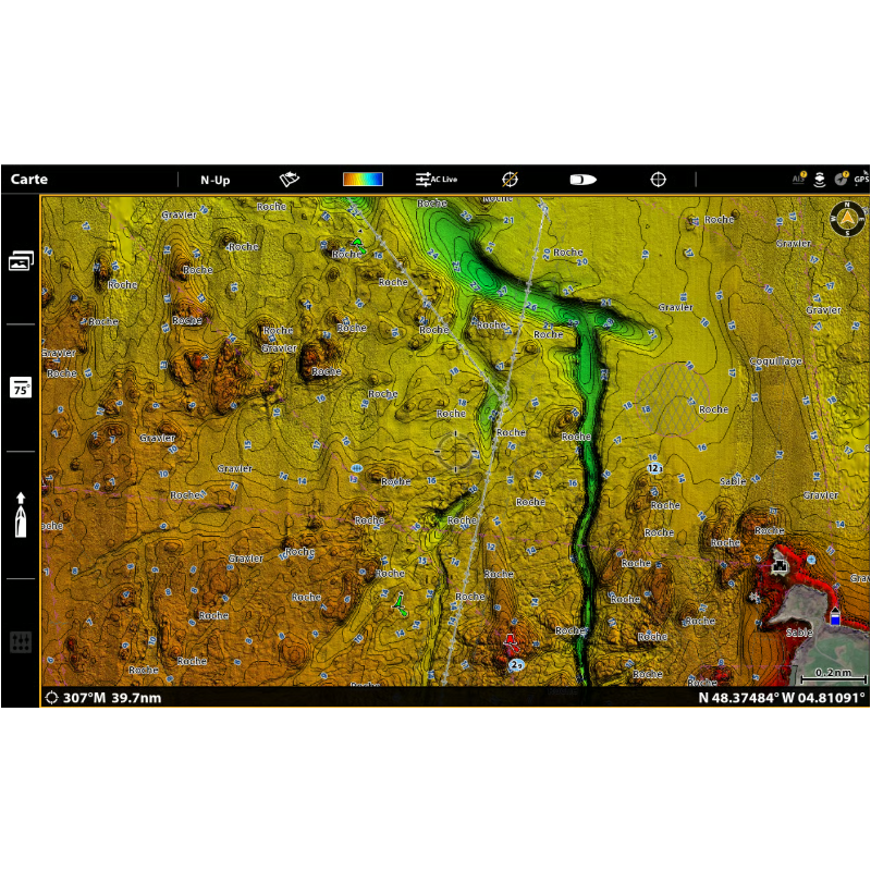 Carte Humminbird CoastMaster France & Corse  602016-1 Premium