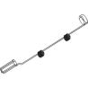 Support pour perche IOR télescopique - Inox 316L - Fixation balcon Ø 18,5 à 25,5 mm