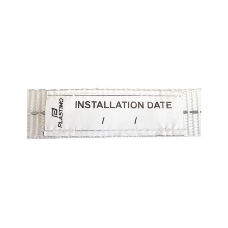 Longe plate 1 mousqueton inox double sécurité