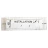Longe plate 1 mousqueton inox double sécurité