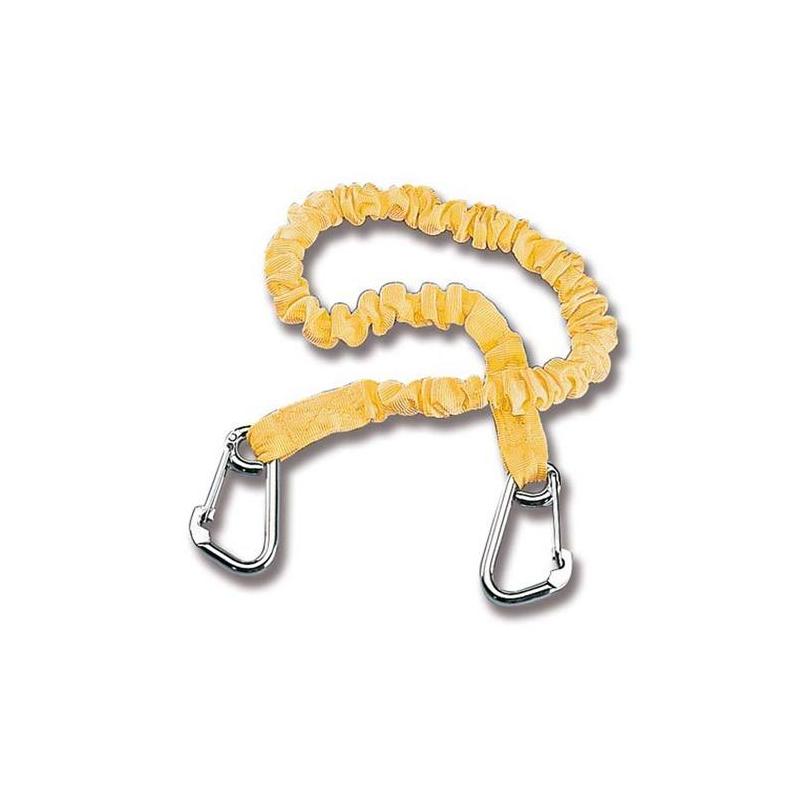 Longe standard élastique 2 mousquetons extensible 1.90 m