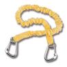 Longe standard élastique 2 mousquetons extensible 1.90 m