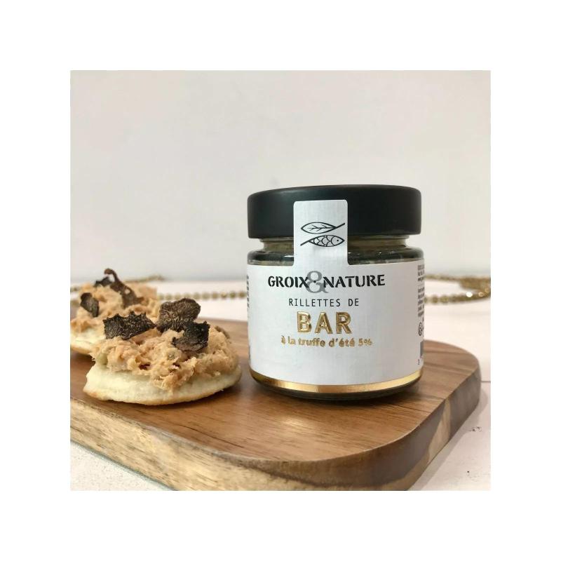 Rillette de Bar à la Truffe 100g Groix et Nature  - Rillette Gastronomique