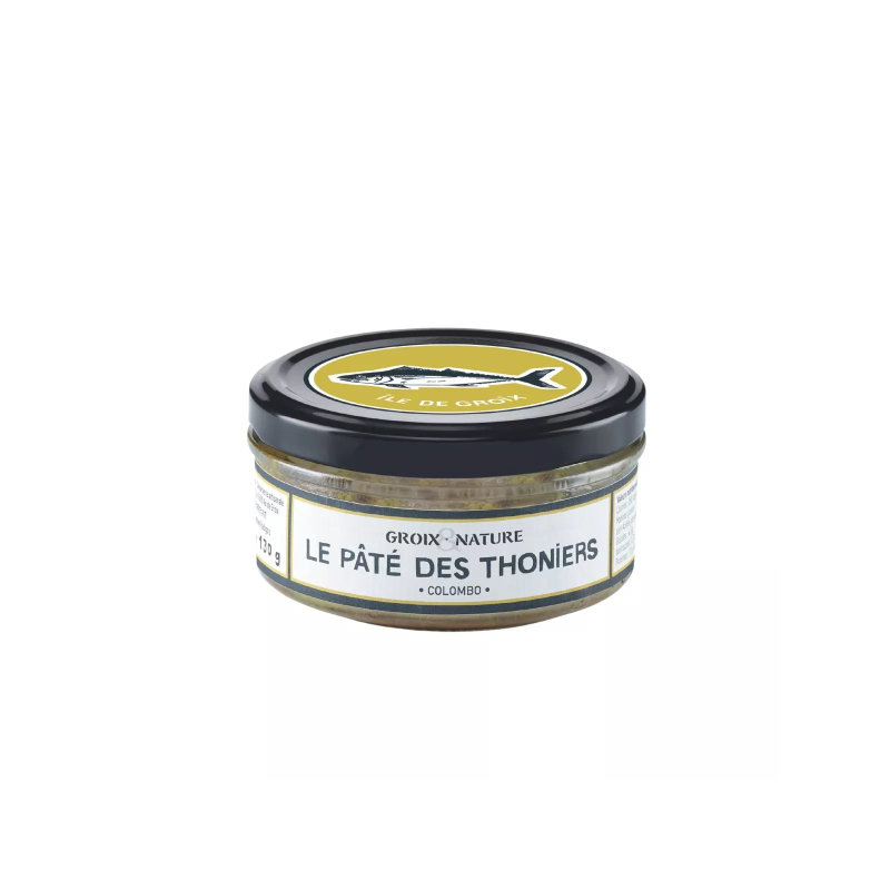 Pâté des Thoniers au Colombo 130g Groix et Nature