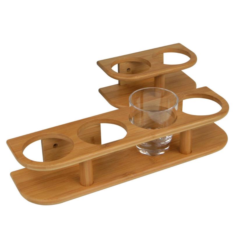 Support 2 Verres Bambou Plastimo - Pratique et Naturel