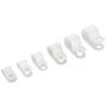 Collier à visser petite section nylon blanc - lot de 10 - Euromarine