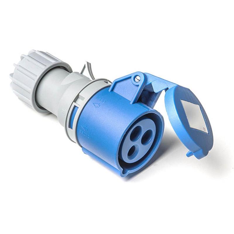 B	Prise P17 16A femelle en blister - Connecteur 220V IP44 - Naveo