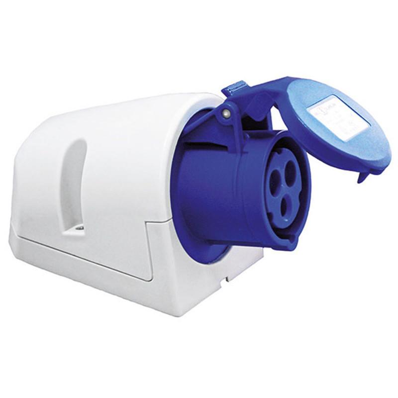 Embase P17 2P+T femelle 16A en blister - Installation fixe 220V - Naveo