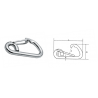 MOUSQUETON ASYMETRIQUE - INOX - AISI 316