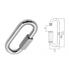 MAILLON RAPIDE GRANDE OUVERTURE - INOX - AISI 316