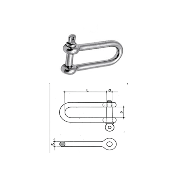 MANILLE LONGUE INOX AISI 316