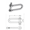 MANILLE LONGUE INOX AISI 316