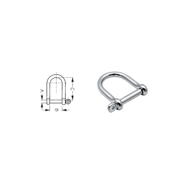 MANILLE AXE LARGE INOX AISI 316