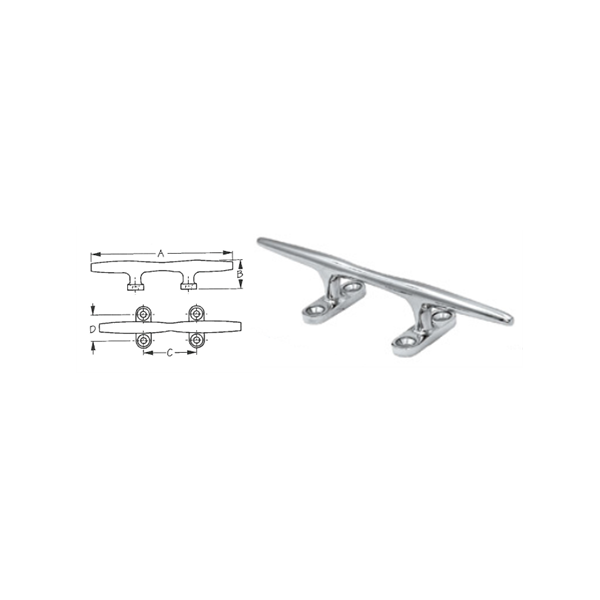 Taquet d'étrave inox