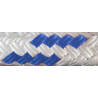TRESSE POLYESTER - BLANC / FIL BLEU