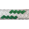 TRESSE POLYESTER - BLANC / FIL VERT