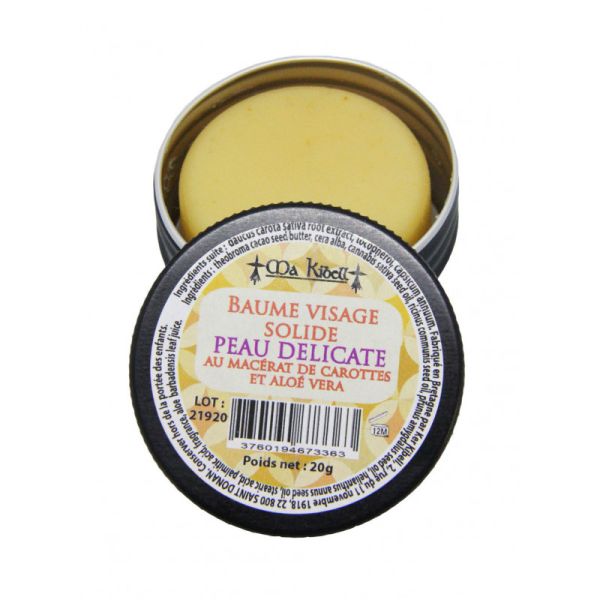 Baume visage solide "peau délicate"