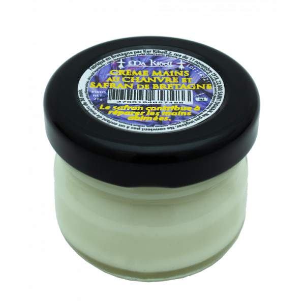Crème mains au chanvre et safran de Bretagne