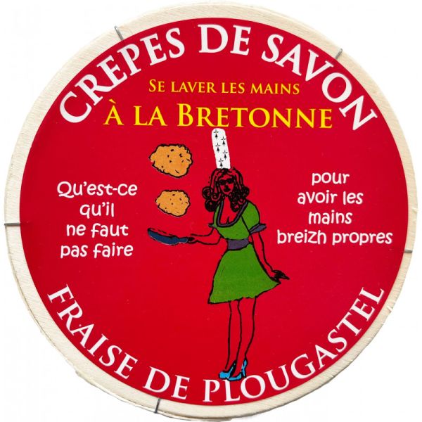 Crêpes de savon fraise de Plougastel