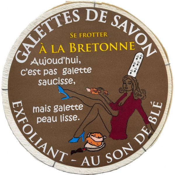 Galettes de savon exfoliant au son de blé