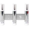 Porte canne 3 cannes Seanox inox embout blanc