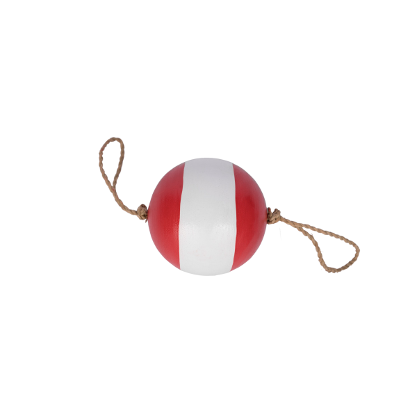 SUSPENSIONS BOULES DE CHALUT ROUGE ET BLANC